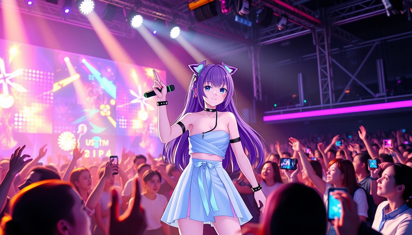 Are Anime Girl VTubers the Future of Concerts? Exploring Reality vs. Virtual Fame