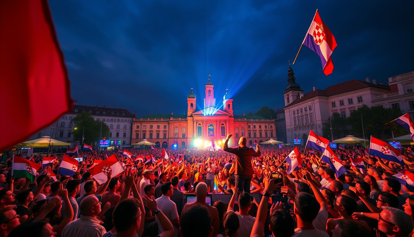 Zagreb Hosts Thousands for Historic Concert of Nationalist Singer – A Record-Breaking Night!
