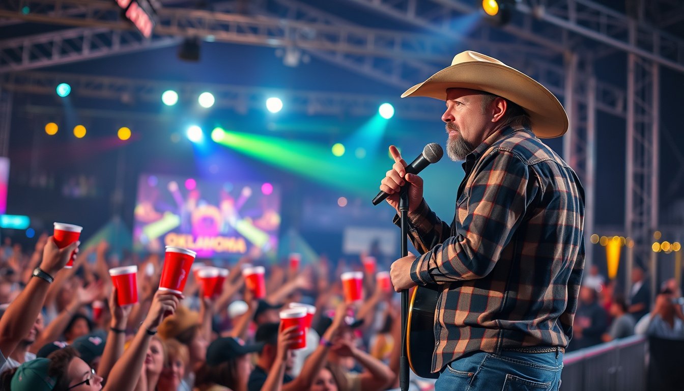 Country Singer Cuts Concert Short Amid Beer-Throwing Incident in Oklahoma