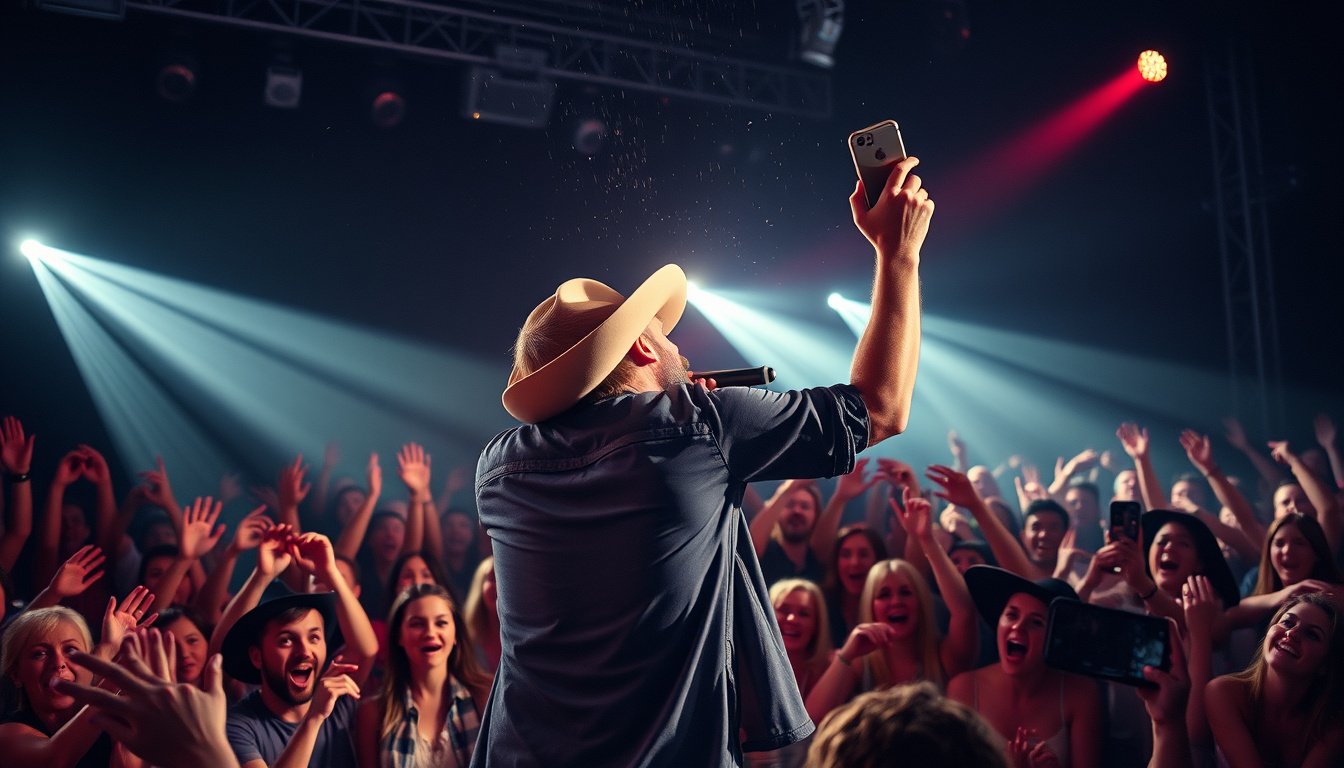 Shocking Moment: Riley Green Injured by Fan's Phone Thrown on Stage at Concert!